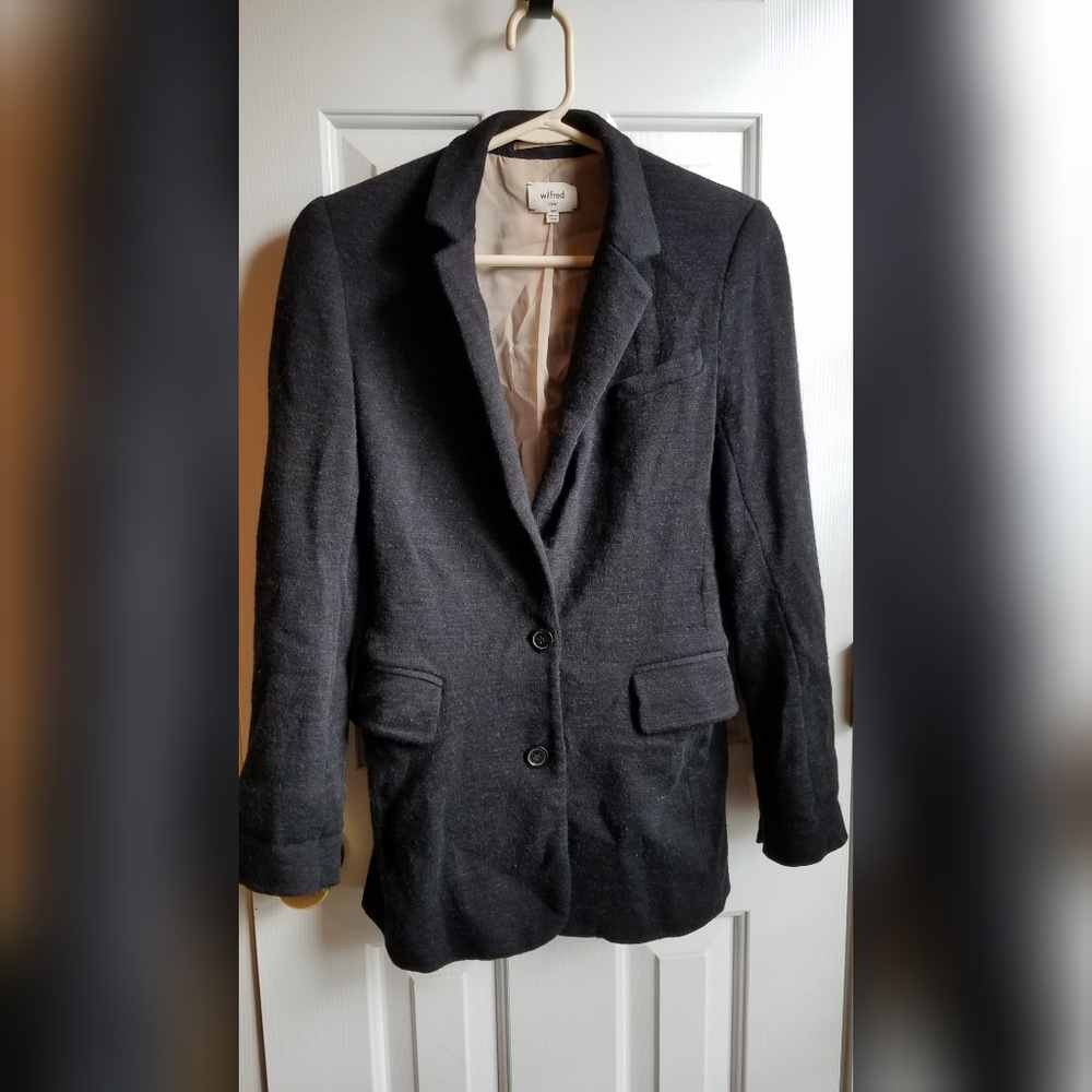 Aritzia Wilfred Wool Boyfriend Blazer